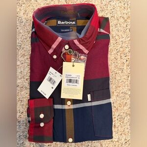 NWT Barbour Men's Dunoon Tailored Fit Long Sleeve Shirt